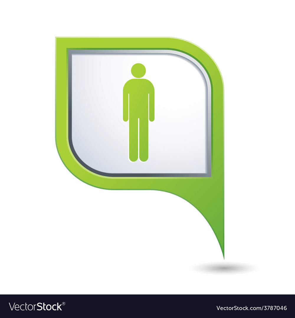 Man green pointer