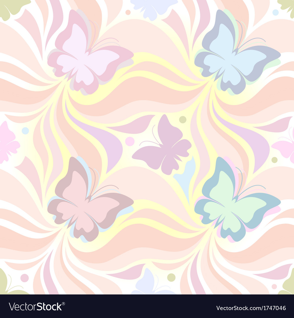Seamless pattern with butterflies