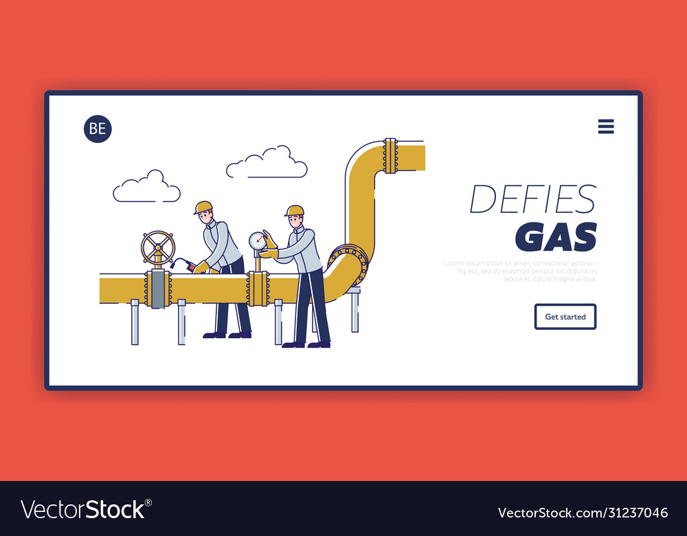 Website landing page group of operators