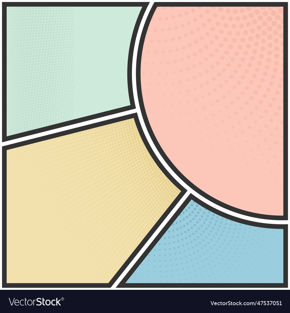 Abstract background in pop art style a template