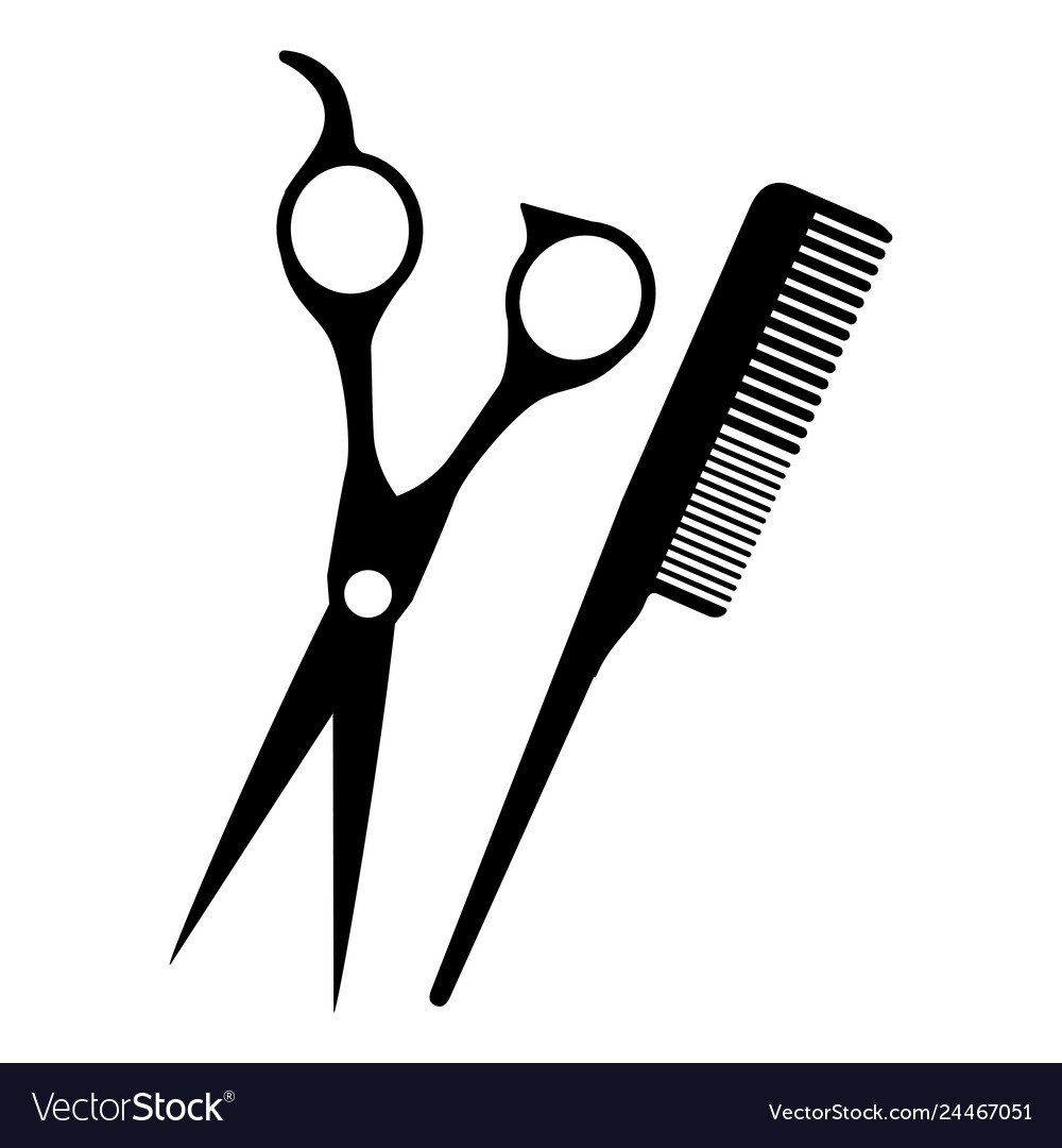 Barber Scissors with Comb