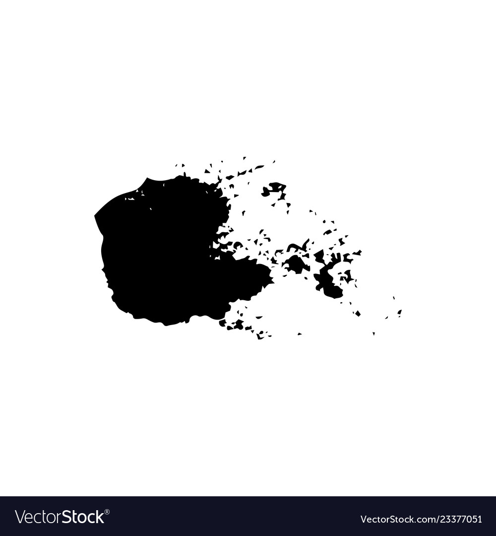 Black Ink Spill - Droplet