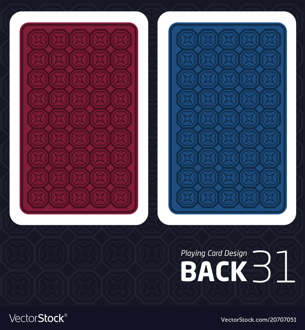 Card back abstract pattern background underside