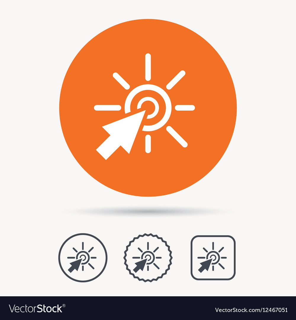 Click icon computer mouse cursor sign