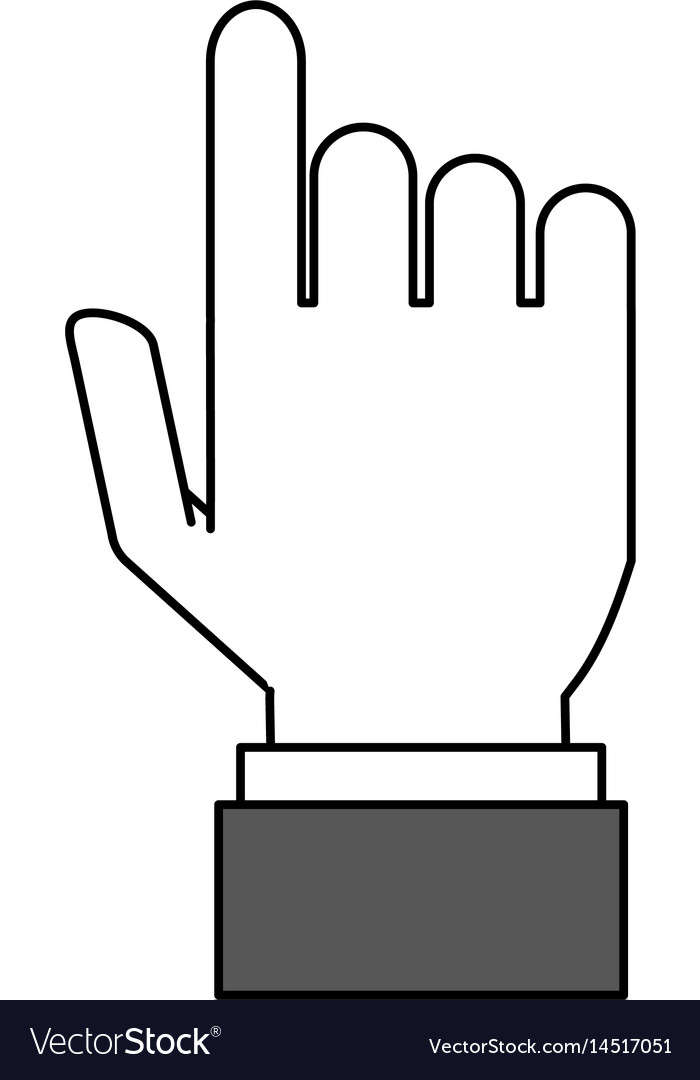 Hand pointing with index finger icon image