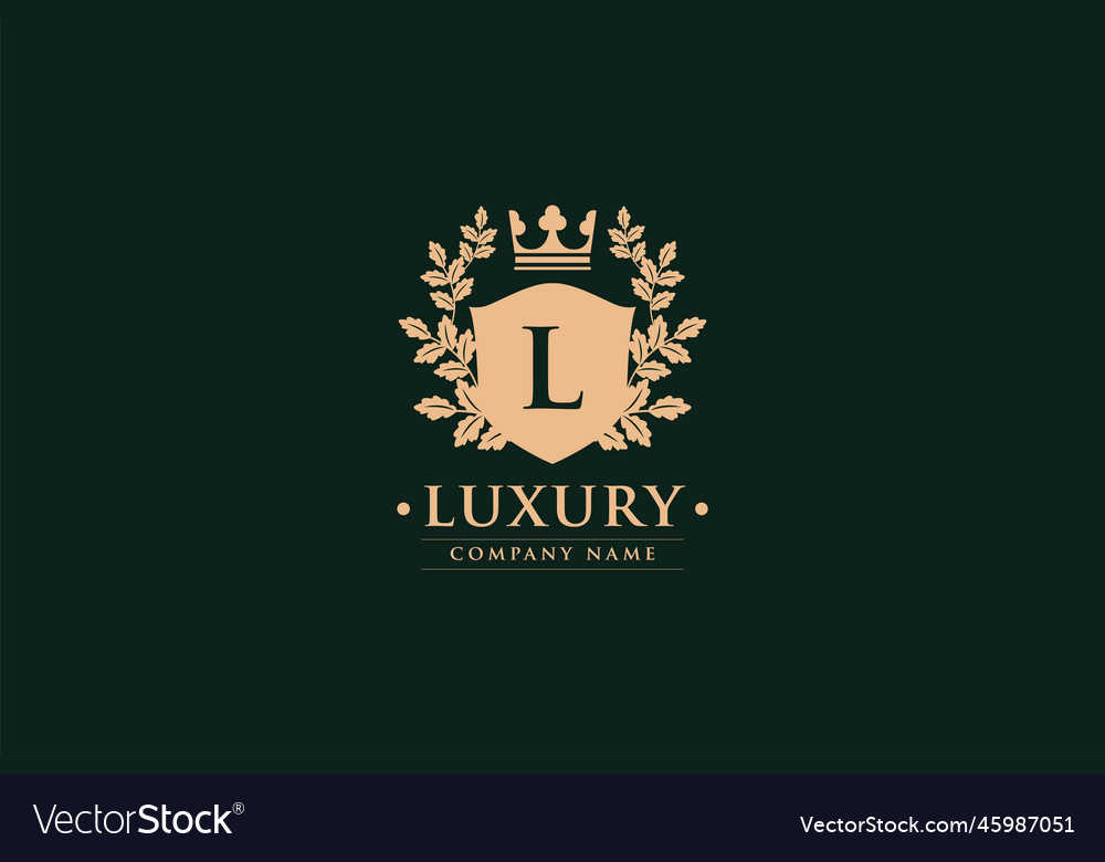 Logo luxury Royalty Free Vector Image - VectorStock