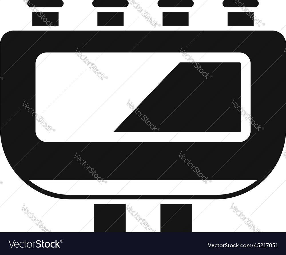 Power junction box icon simple electric Royalty Free Vector