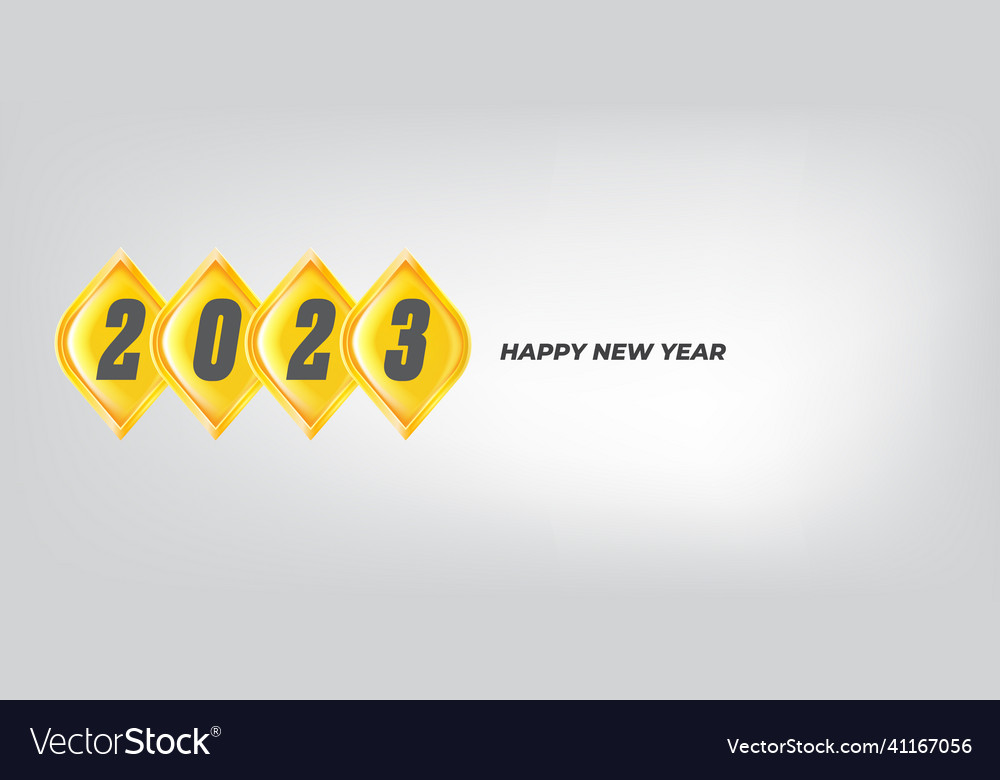 2023 happy new year horizontal banner background Vector Image