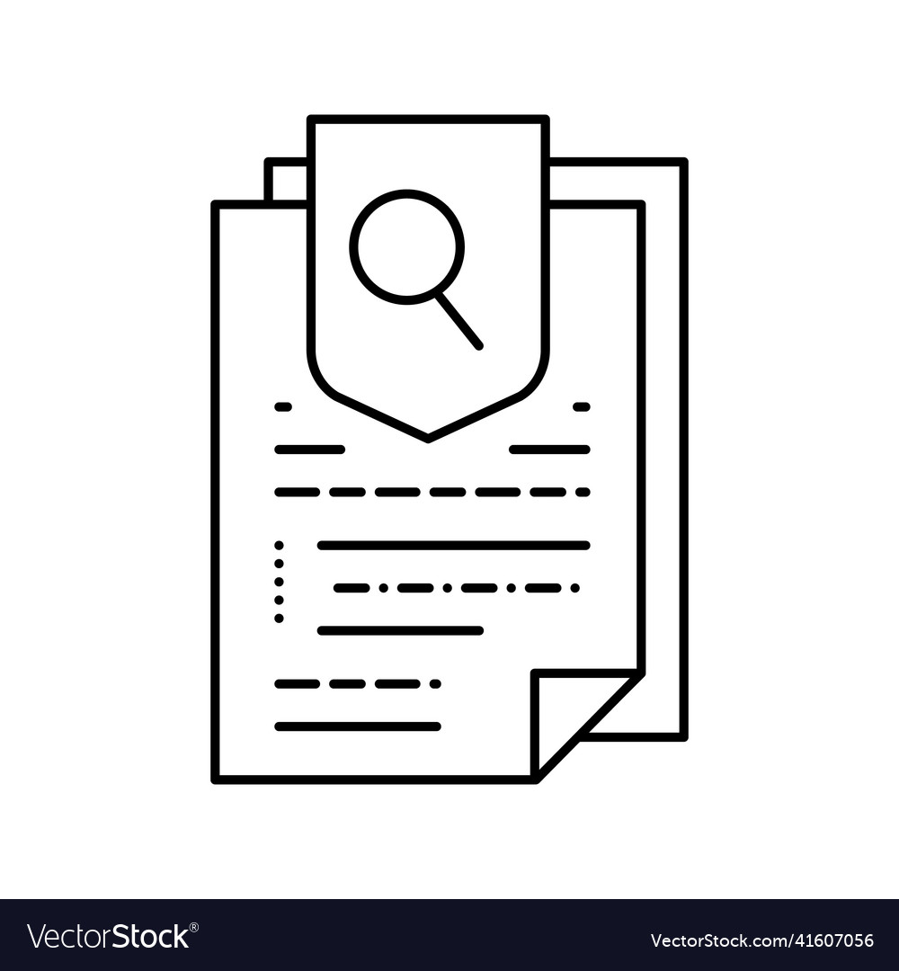 Agreement Research And Health Protect Line Icon Vector Image