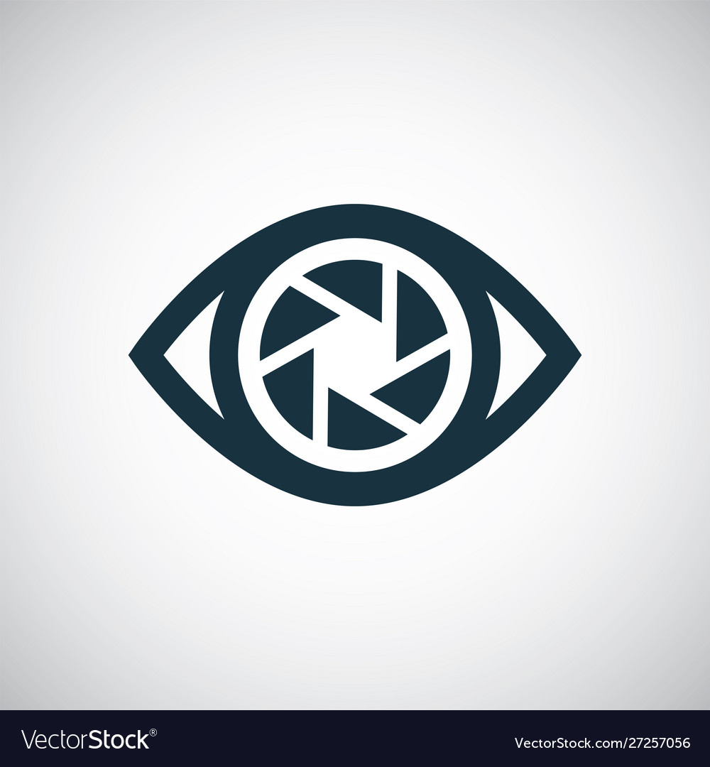 Eye Shutter Icon - Minimalist