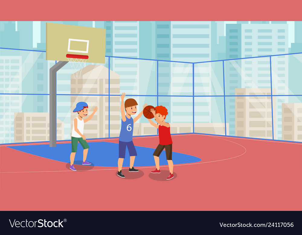 Flat Basketball Spiel Schule Tasse