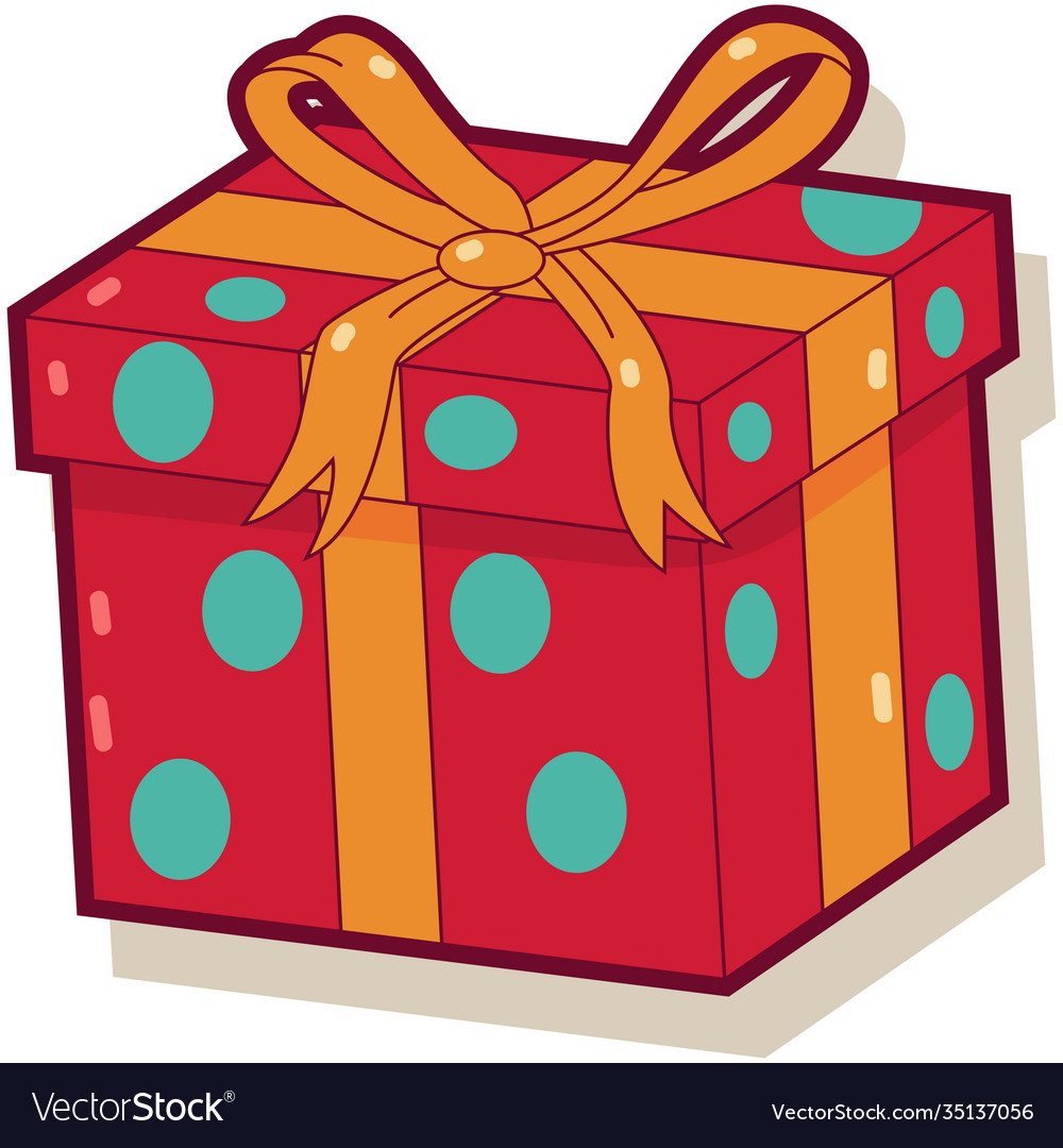 Gift box cartoon Royalty Free Vector Image - VectorStock