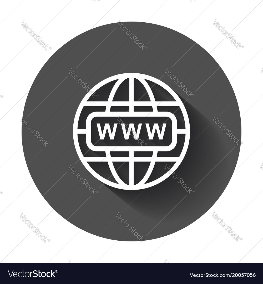 Go to web icon internet flat for website