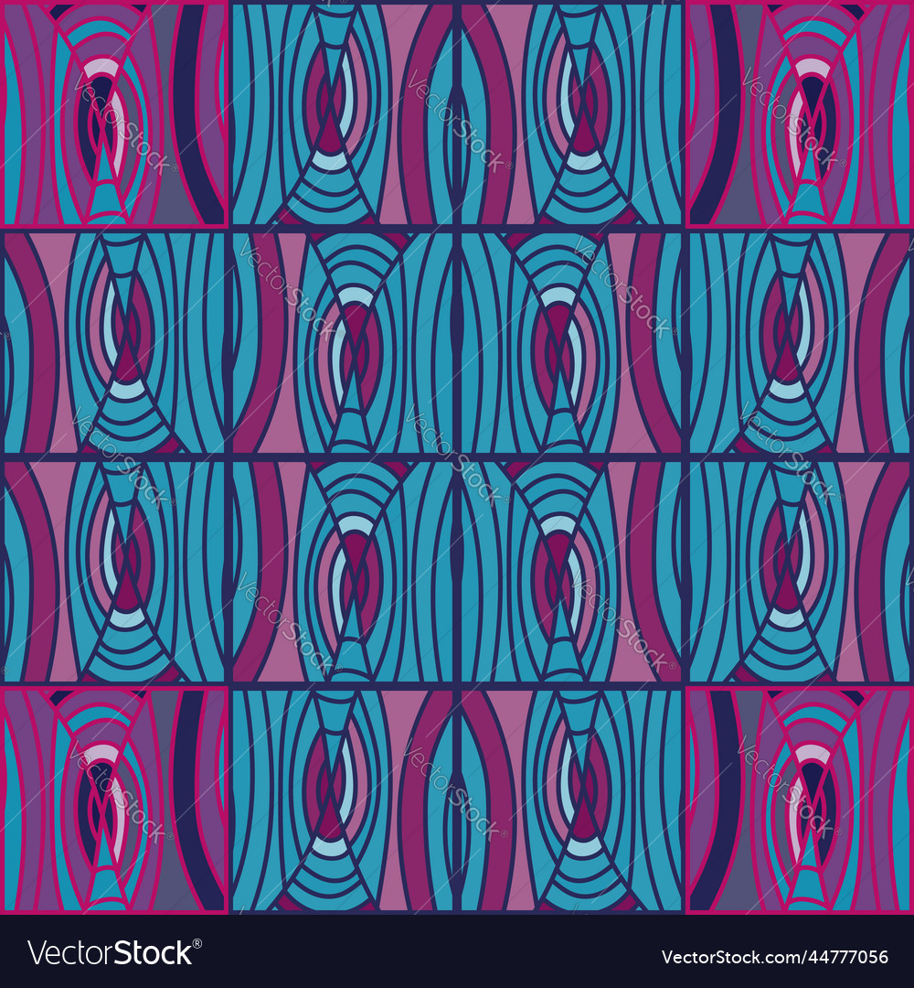 Mosaic of lines seamless pattern in dodle style Vector Image Mosaic of lines seamless pattern in dodle style