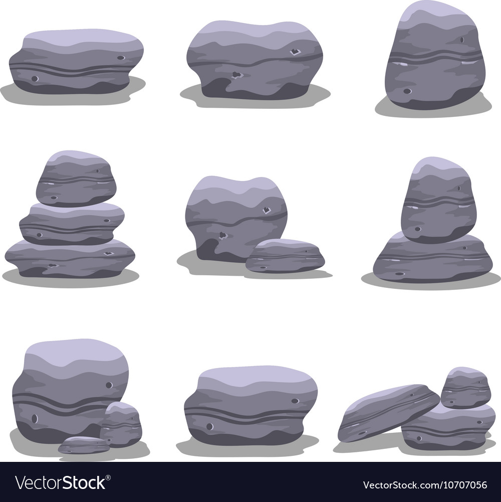 Rock set element collection art