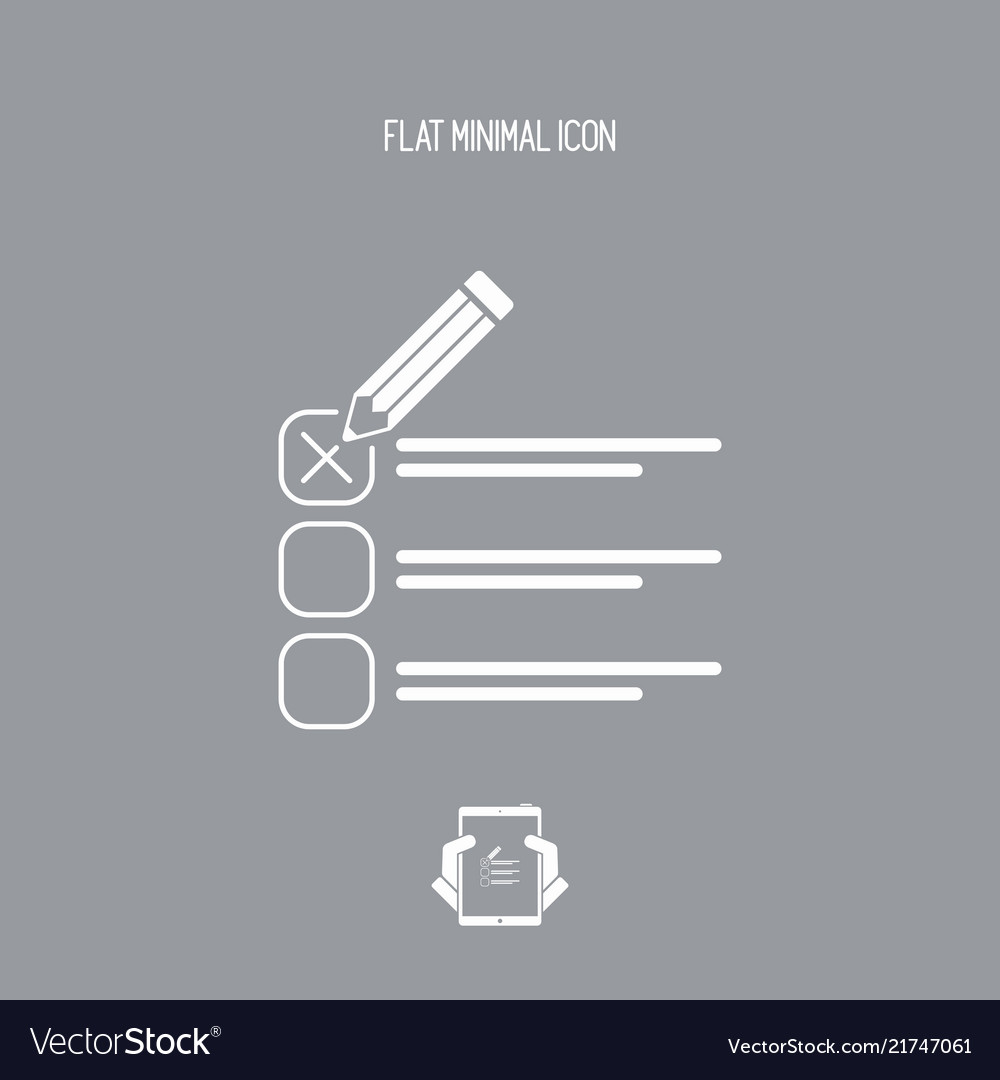 Check option - minimal icon