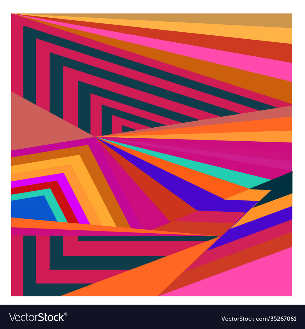 Colorful geometric and curve background pattern