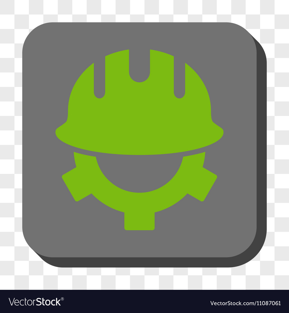 Development helmet rounded square button