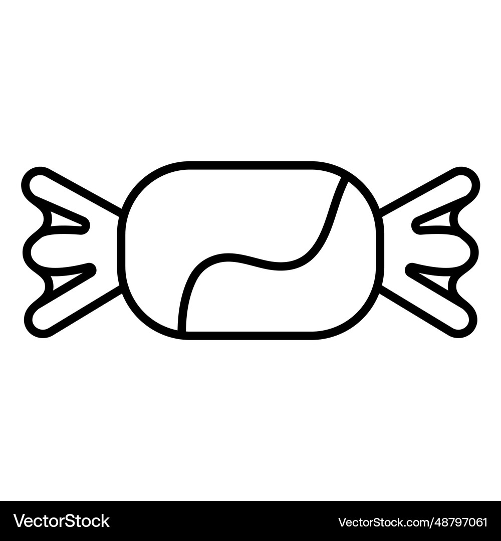Elipsoidal candy stroke Royalty Free Vector Image