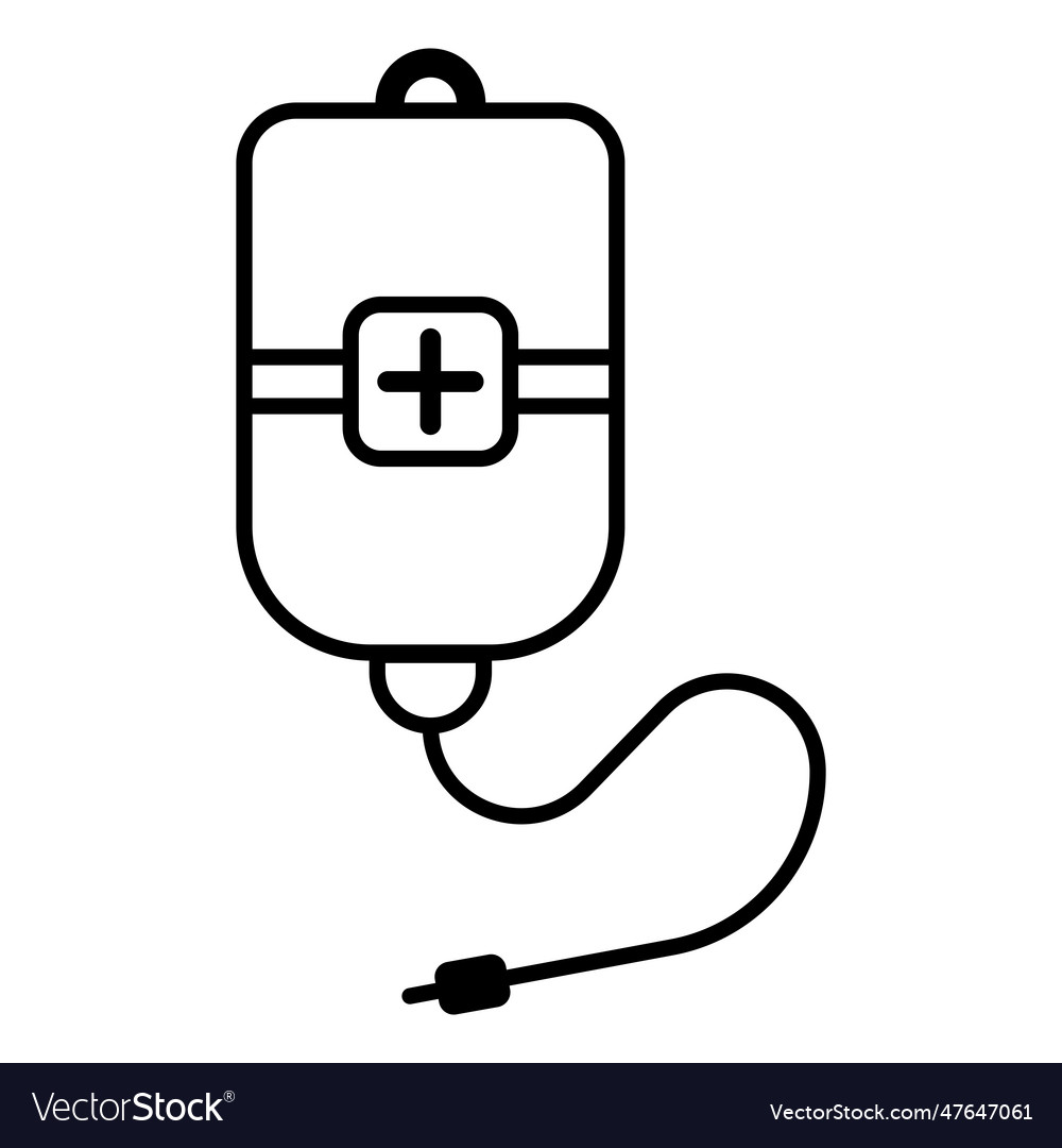 Infusionsmedizin Ikone vector image Infusionsmedizin Ikone