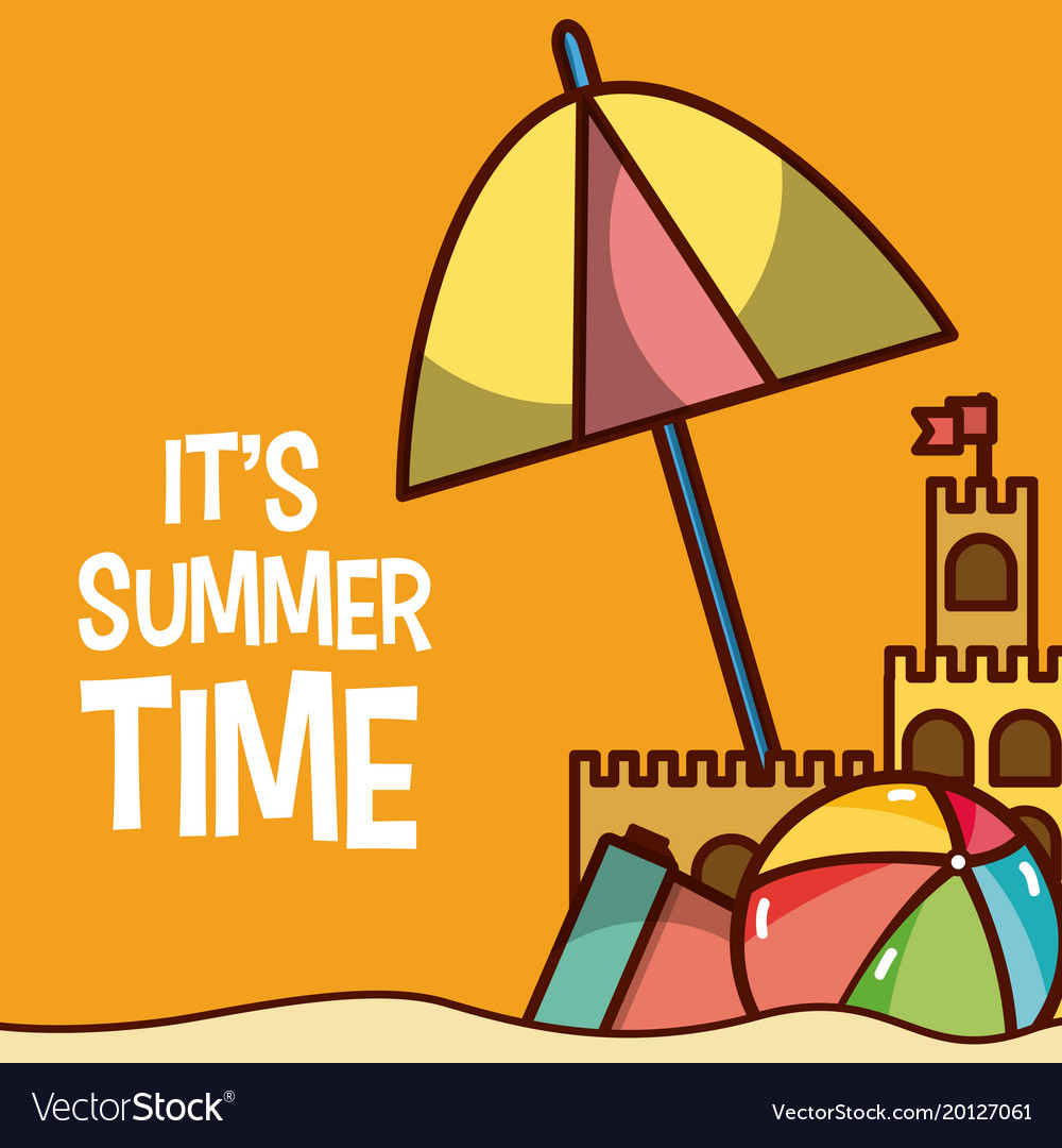 Its summer time Royalty Free Vector Image - VectorStock