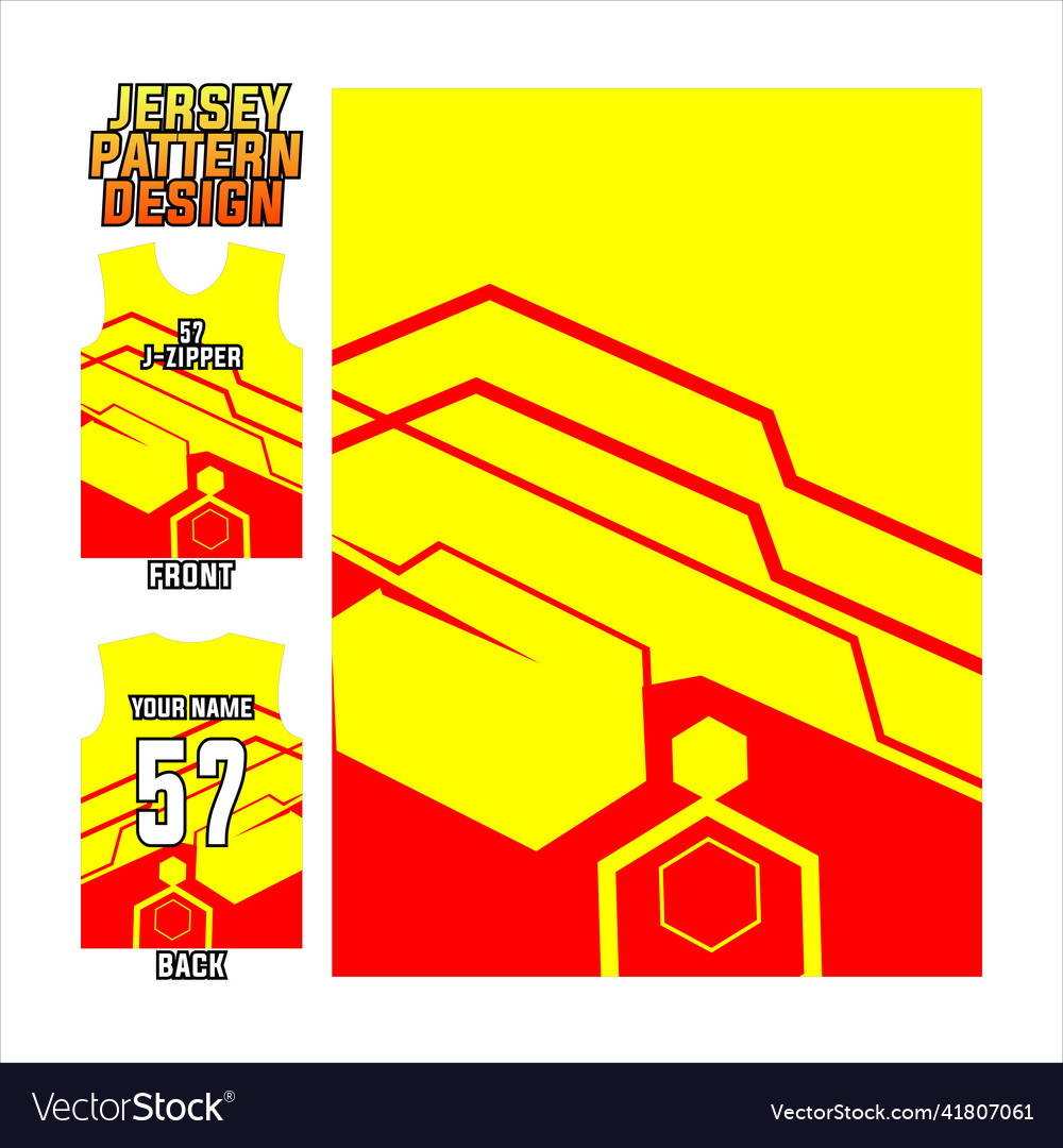 Jersey printing design pattern