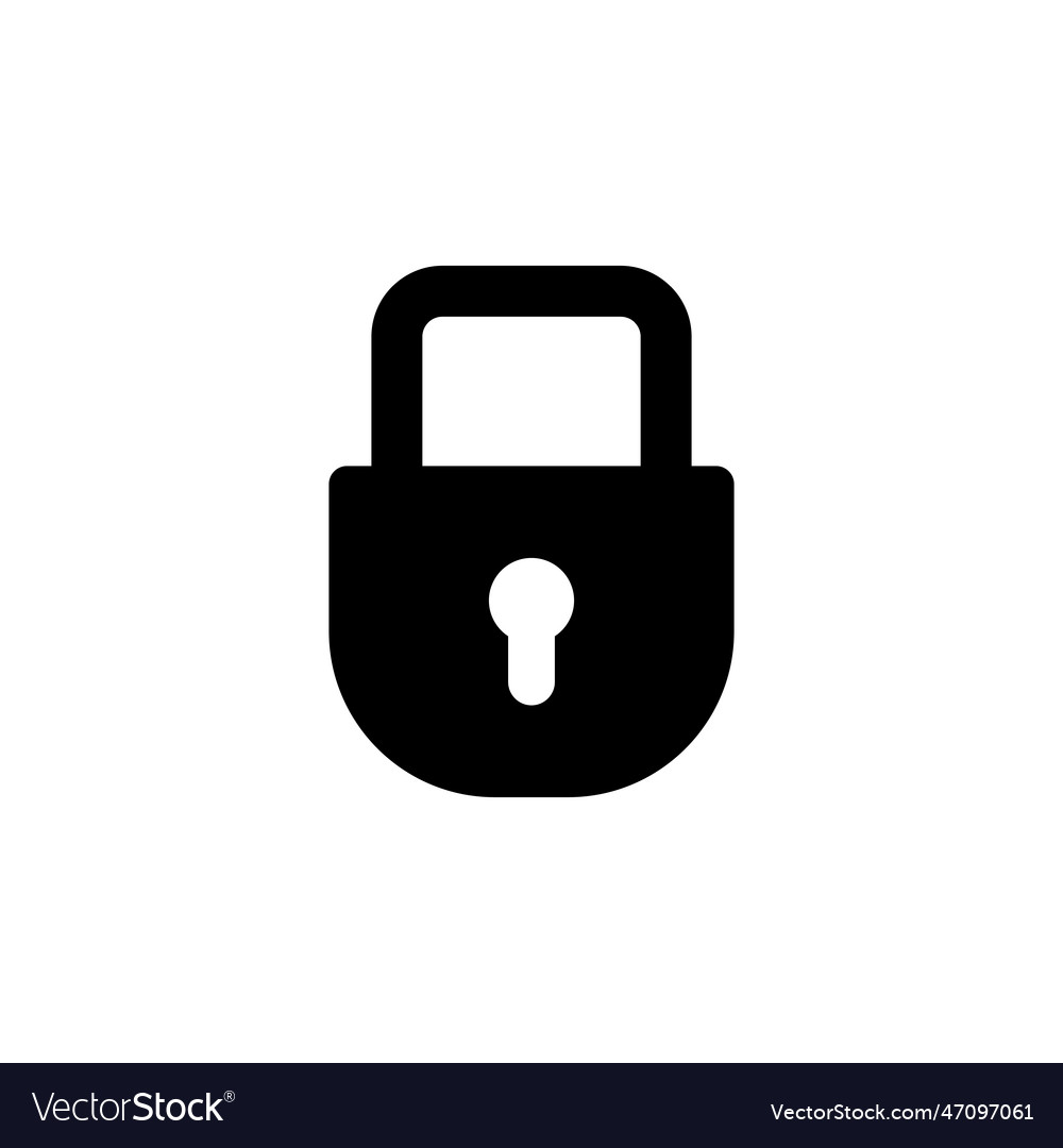 Lock icon padlock encryption security Vector Image Lock icon padlock encryption security