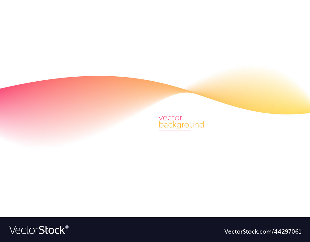 Smooth flow of wavy shape with gradient abstract