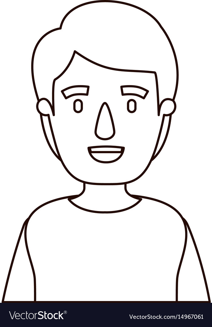 Young Man Sketch - Halbkörperporträt