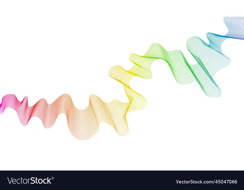 Abstract backdrop with wave gradient lines vector image Abstract backdrop with wave gradient lines