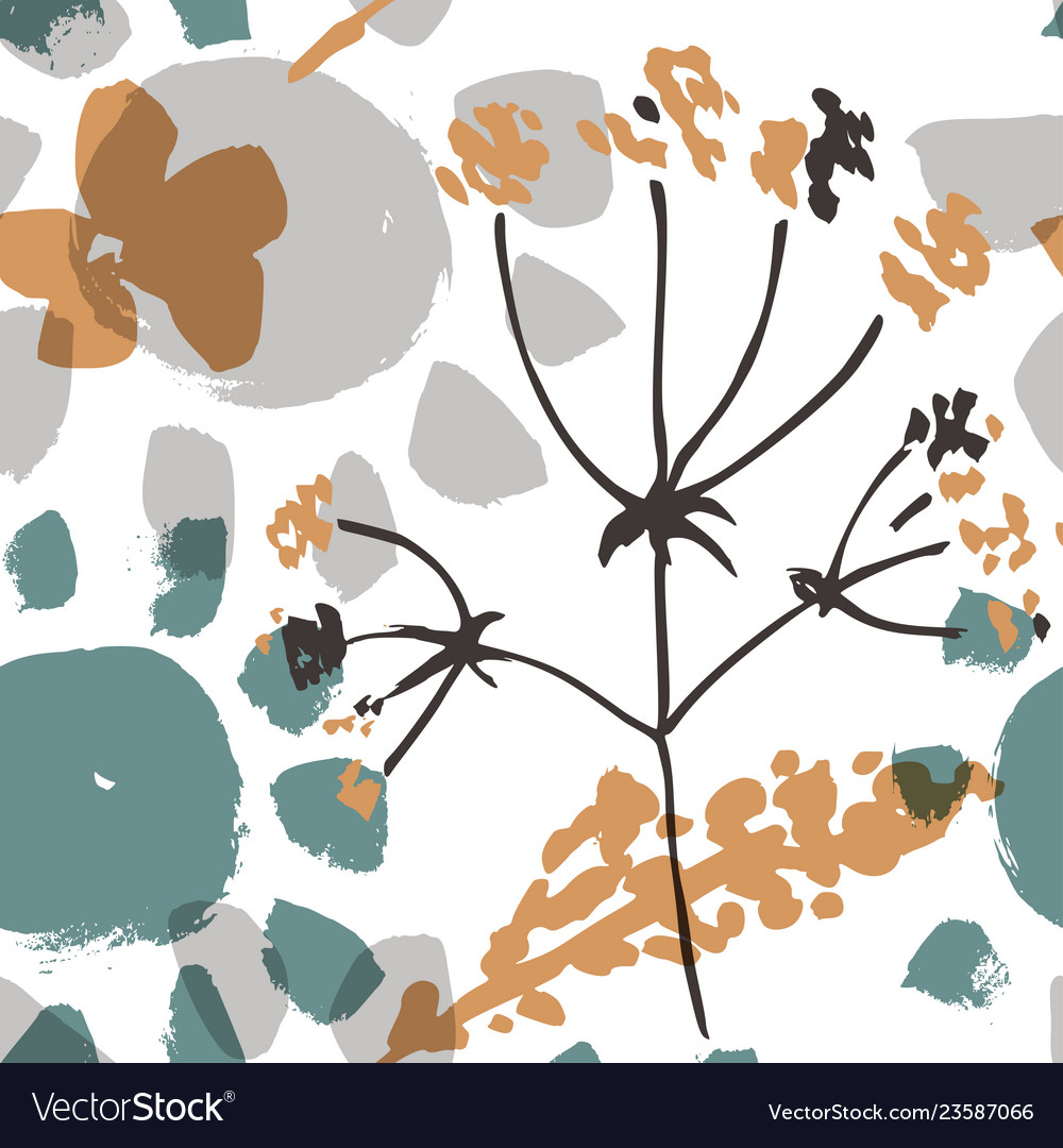 Abstract natural seamless pattern vector image Abstract natural seamless pattern