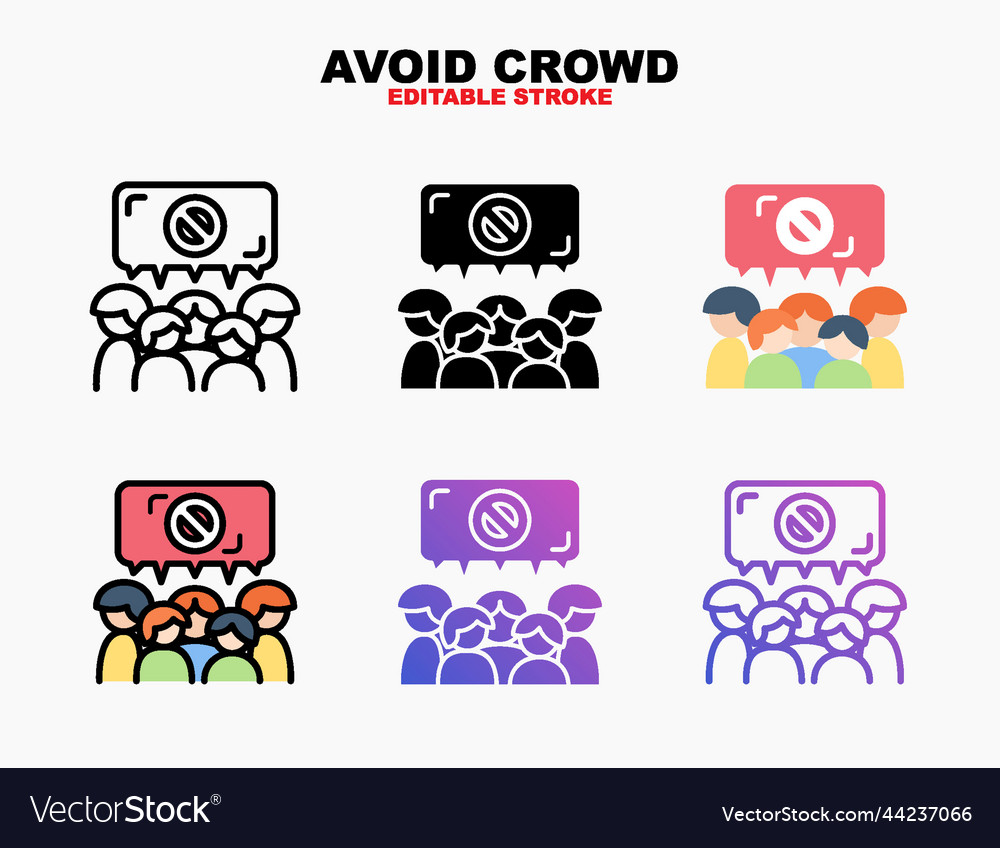 Avoid crowd icon with different style