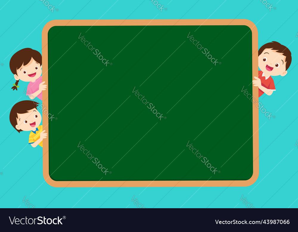 Back To School Kidseducation Concept With Cute Vector Image