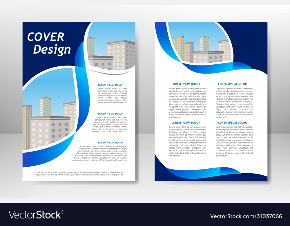 Blue template design royalty free vector image