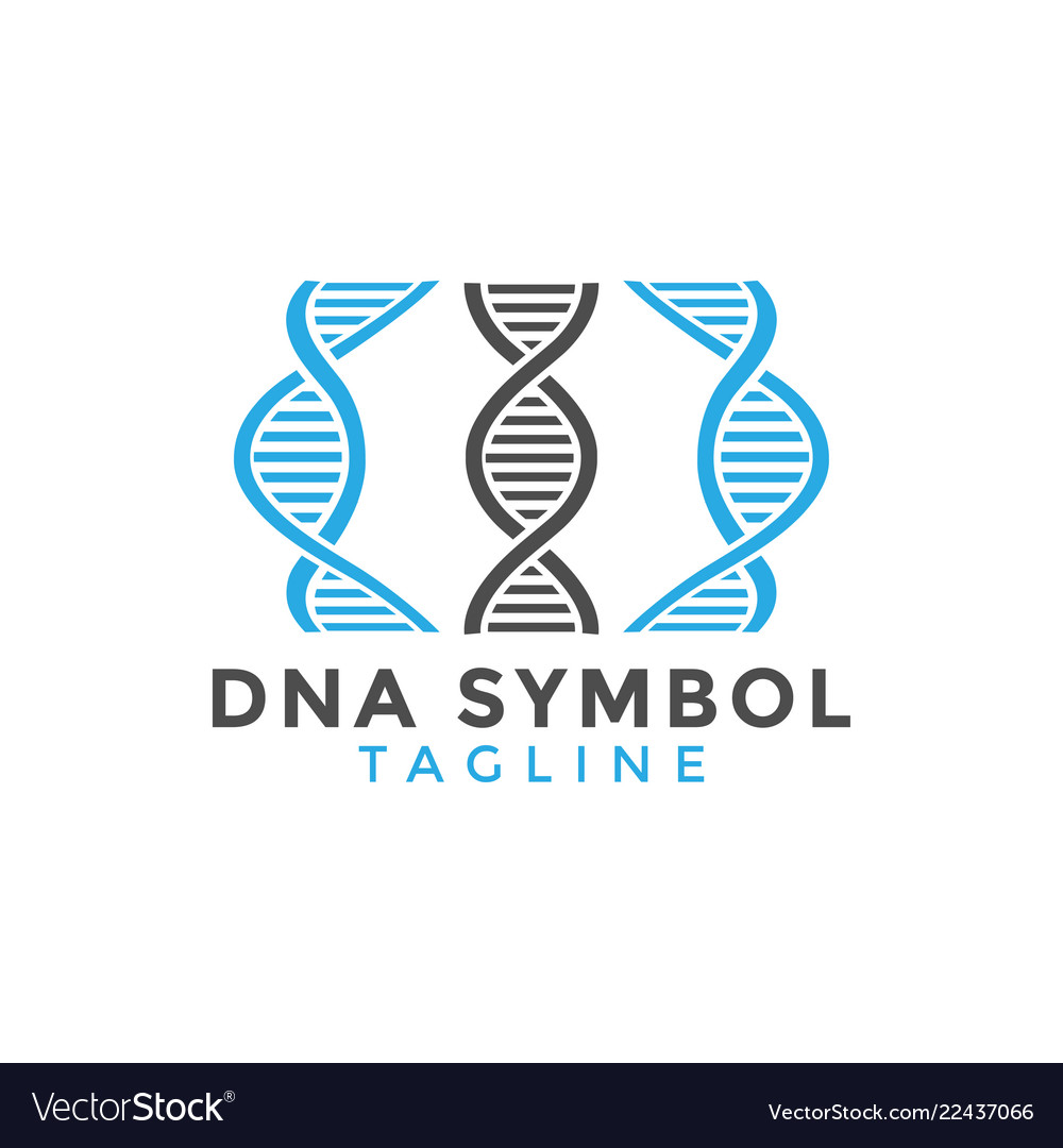 Dna symbol graphic design element Royalty Free Vector Image