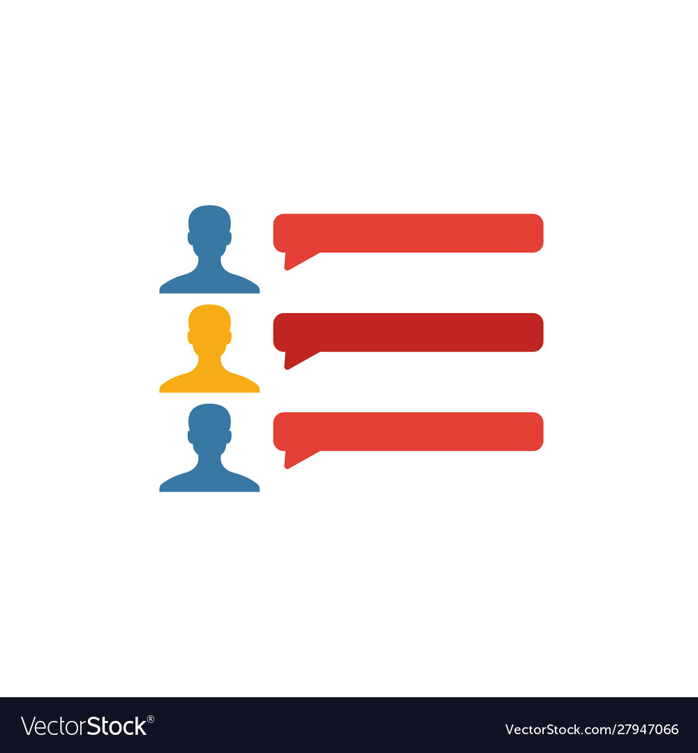 Forum icon simple flat element from content
