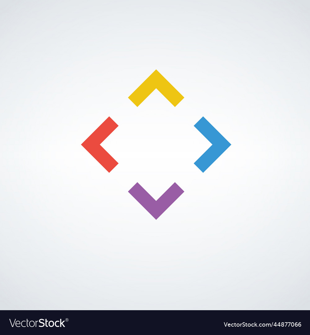 Geometric abstract square element creativity box