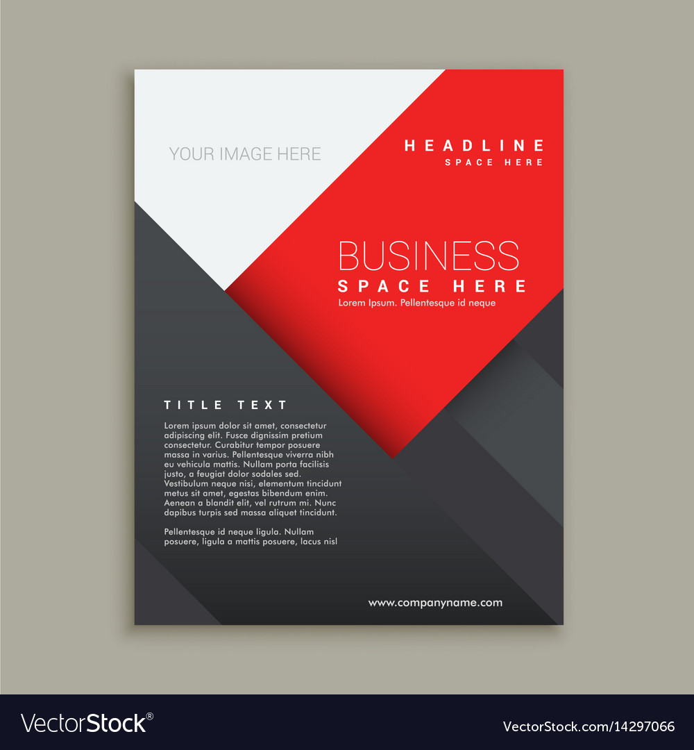 Minimal business brochure template design