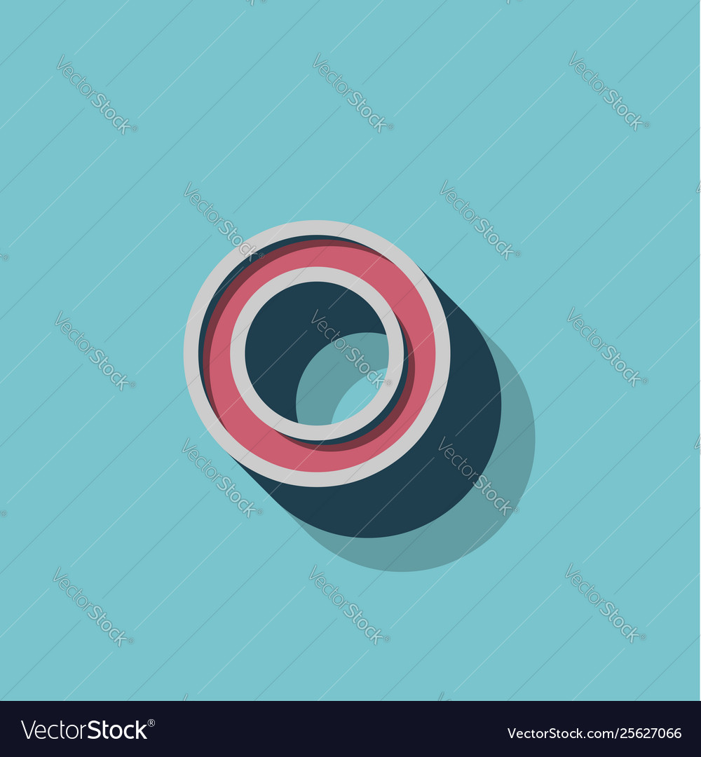 Retro 3d character from a fontset vector image Retro 3d character from a fontset