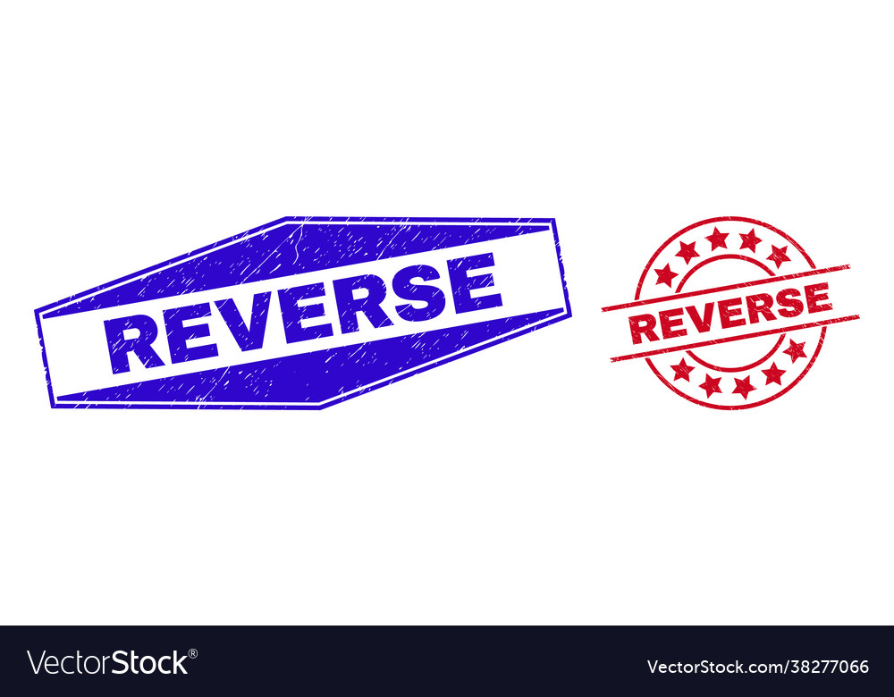 Reverse corroded badges in circle and hexagonal Vector Image Reverse corroded badges in circle and hexagonal