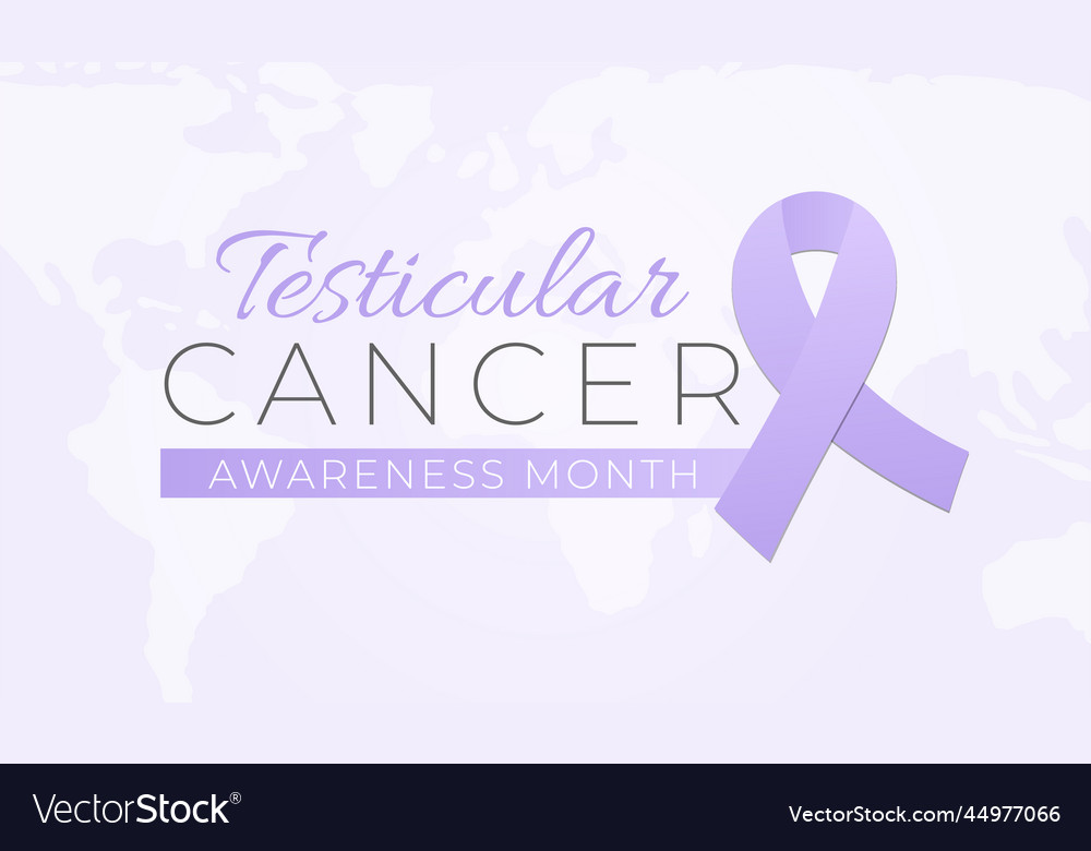 Testicular cancer awareness month background Vector Image