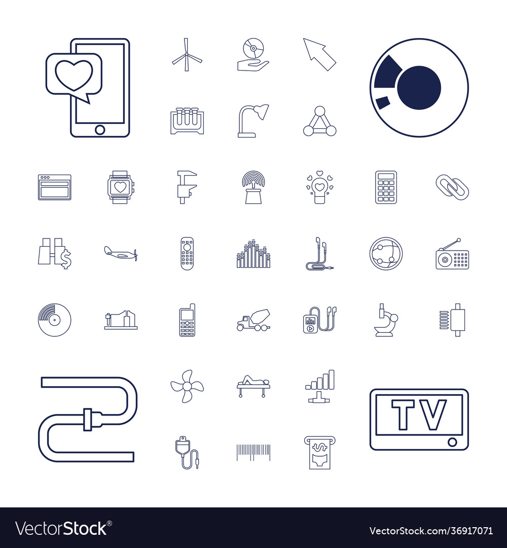 37 technology icons
