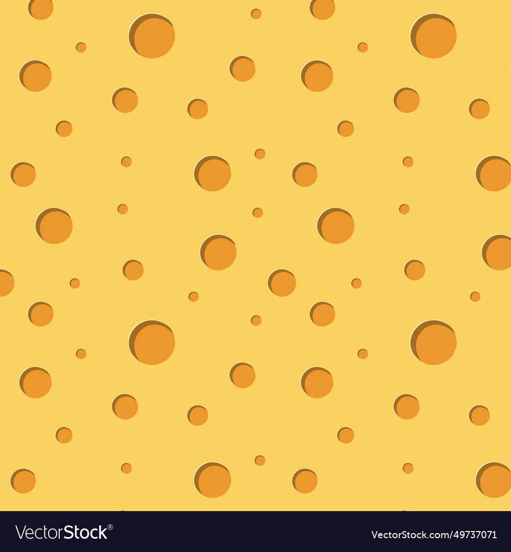 Cheese background in a pattern vector image Cheese background in a pattern