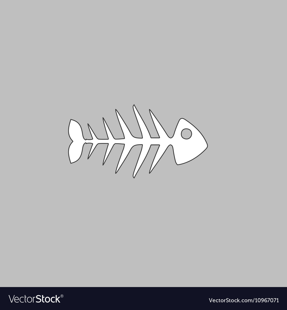 Fish skeleton computer symbol