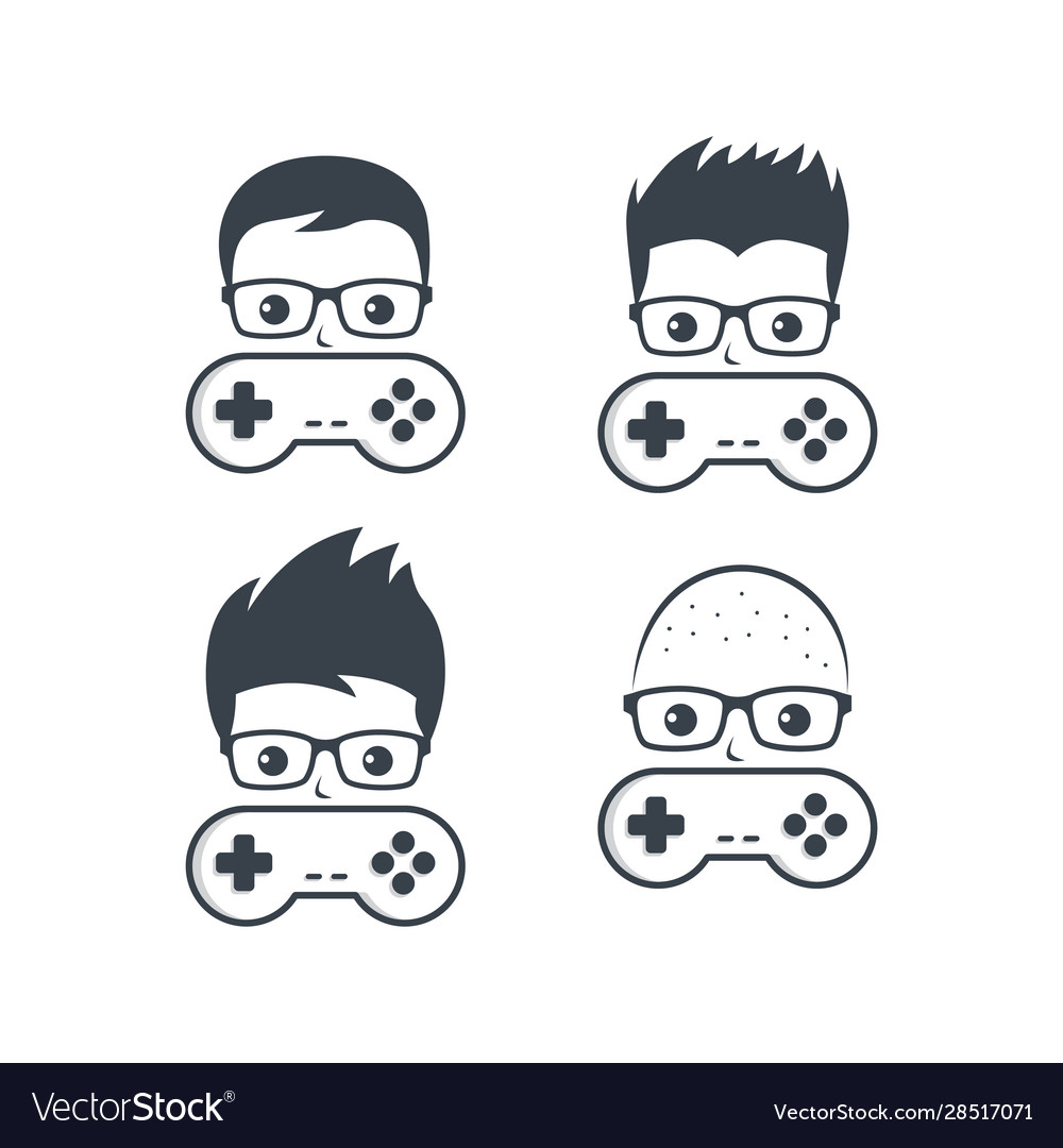Spiel nerd geek gamer Joystick Konsolensteuerung