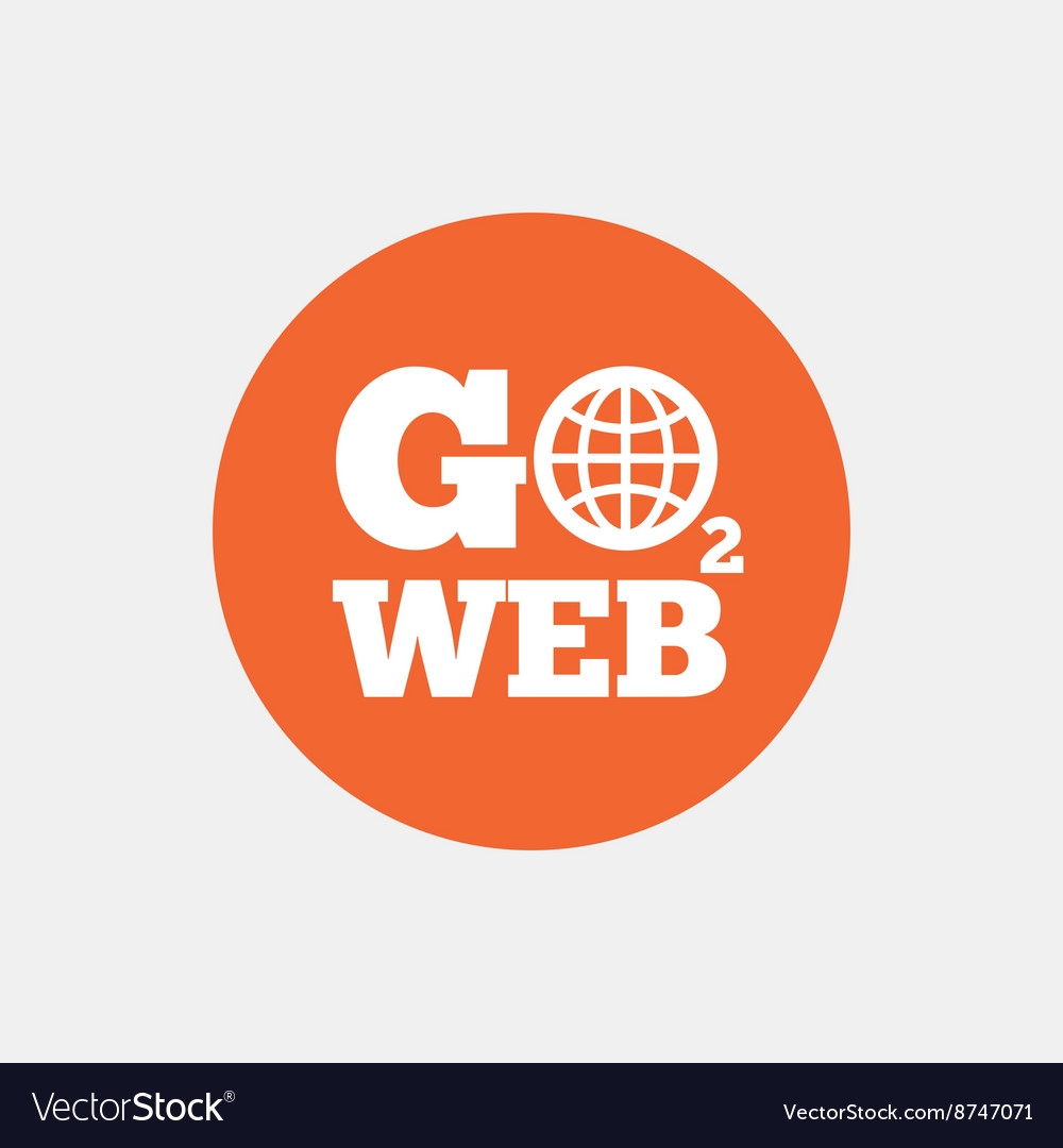 Go to web icon internet access symbol