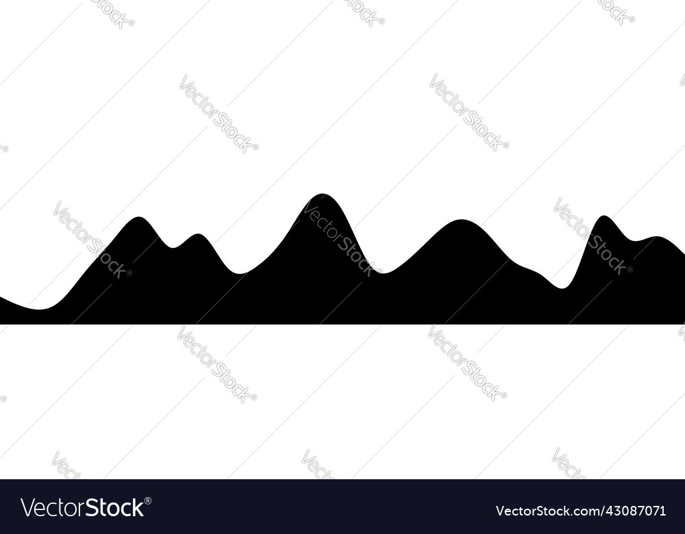Hilly bumpy mountain shape background