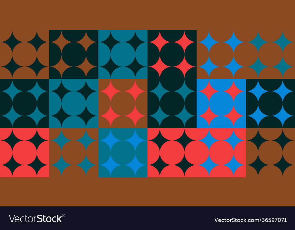 Mosaic abstract pattern design vector image Mosaic abstract pattern design