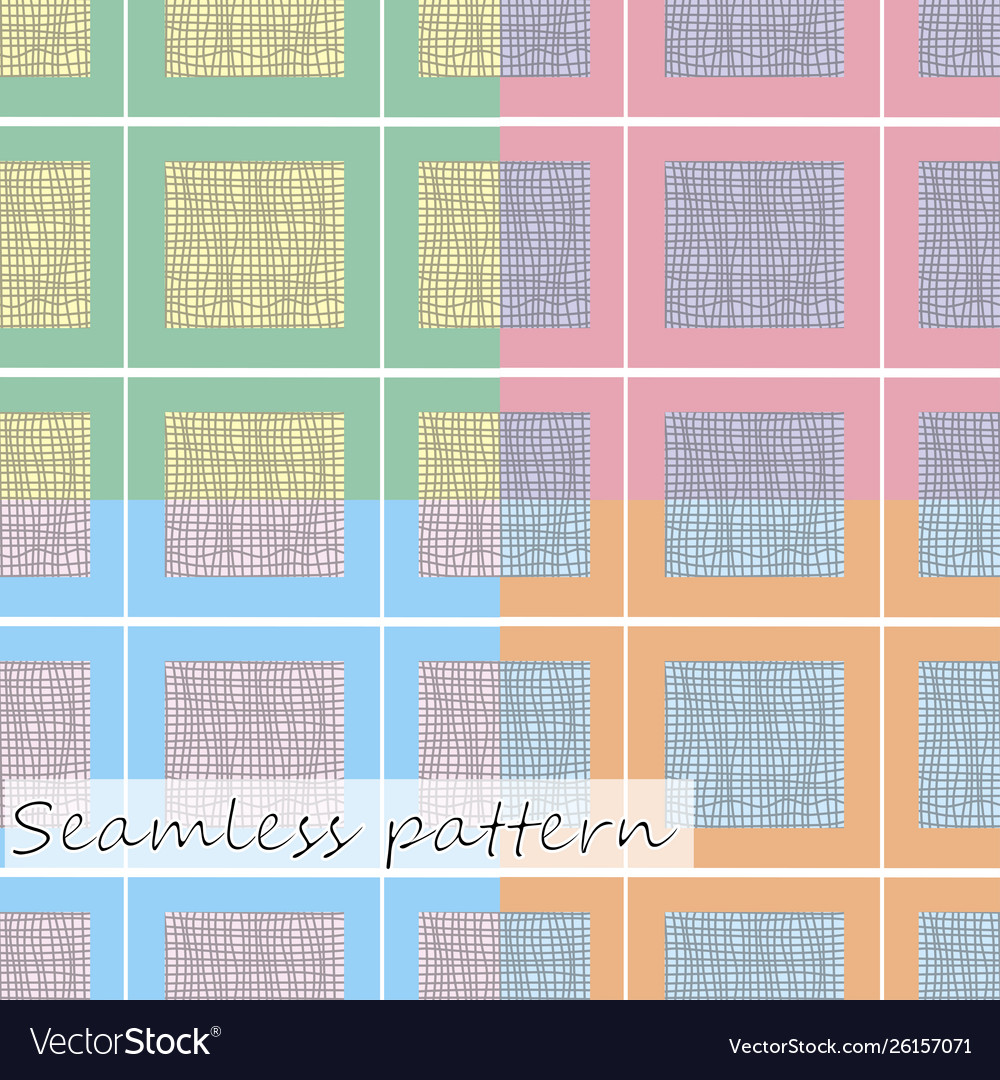 Seamless checkered pattern vector image Seamless checkered pattern