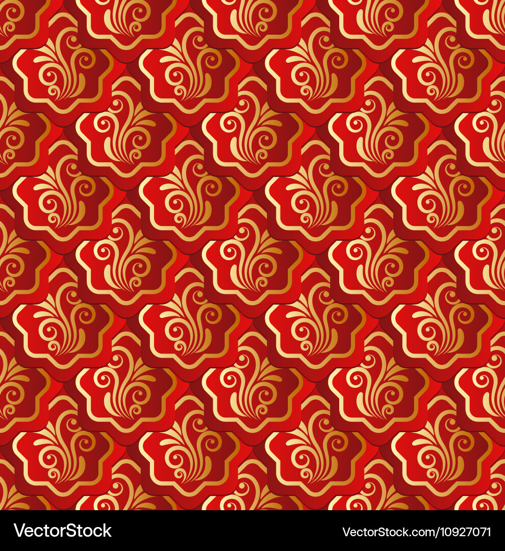 Seamless pattern with ornament Royalty Free Vector Image